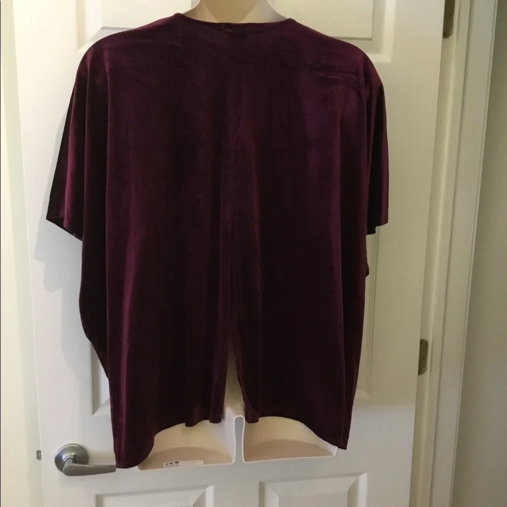 STEVE Madden topper OSFM burgundy w/sparkle - Picture 4 of 5